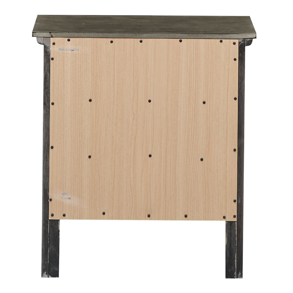 Glory Furniture Hammond   3 Drawer Nightstand, Smoked Gray. Picture 5