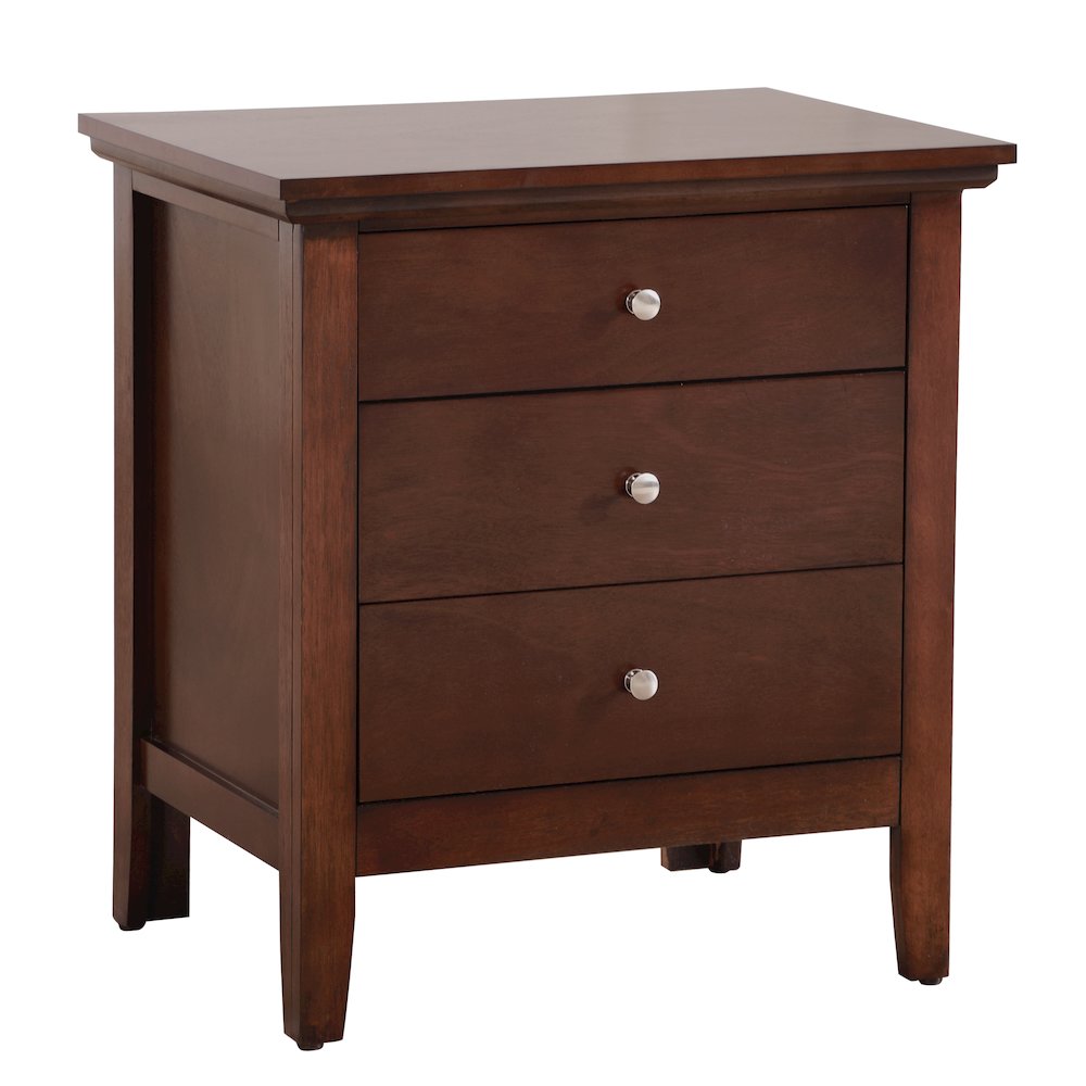 Glory Furniture Hammond   3 Drawer Nightstand, Cappuccino. Picture 1