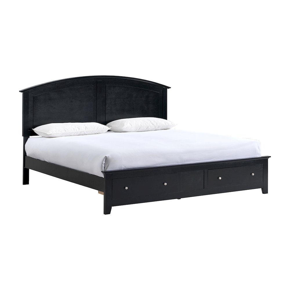 Glory Furniture Hammond King Bed, Black Color. Picture 2