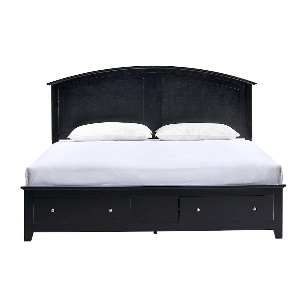 Glory Furniture Hammond King Bed, Black Color. Picture 1