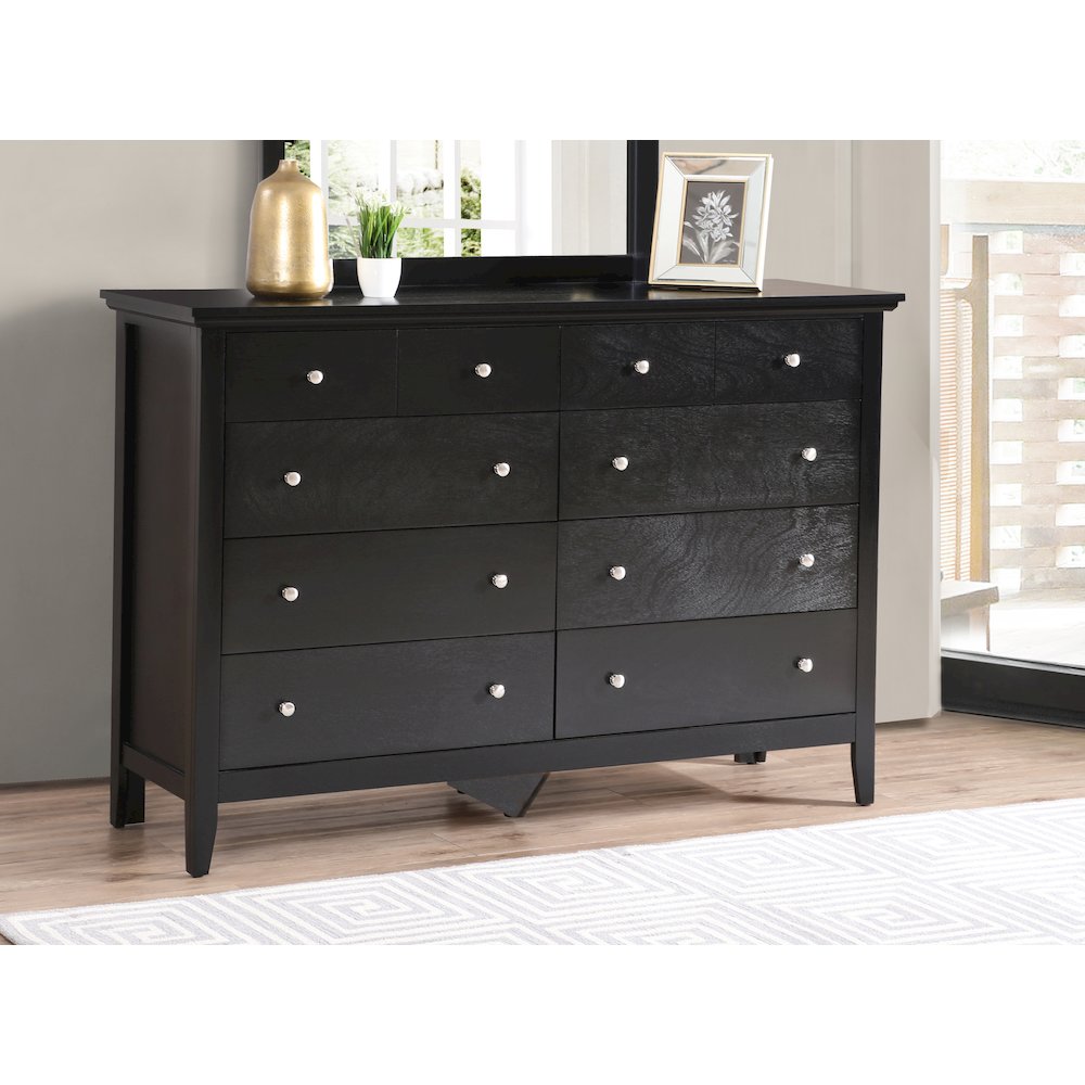 Glory Furniture Hammond Dresser in Black Color. Picture 7