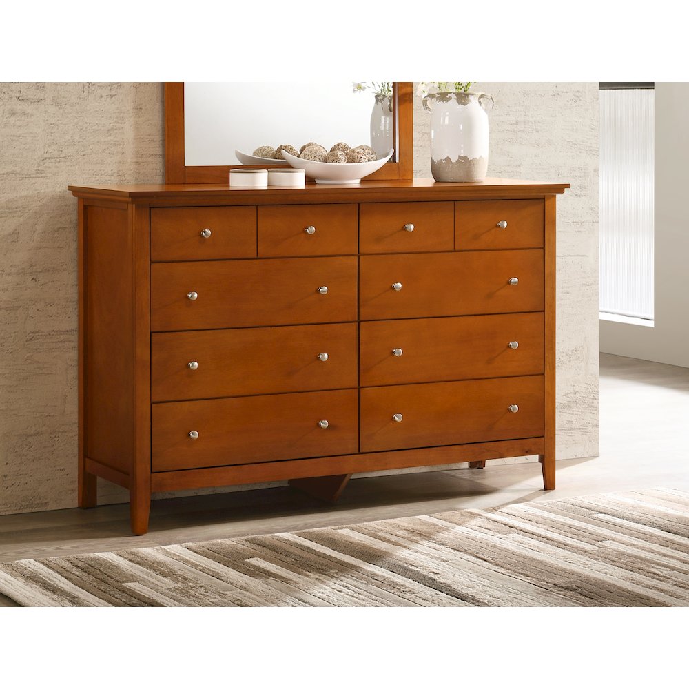 Glory Furniture Hammond Dresser in Oak Color. Picture 6