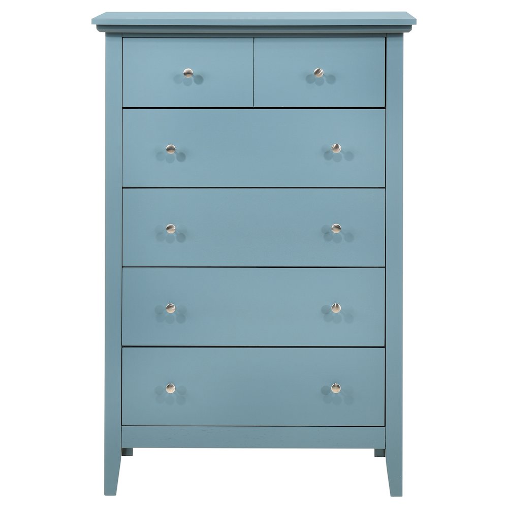 Glory Furniture Hammond Chest in Teal Color. Picture 2