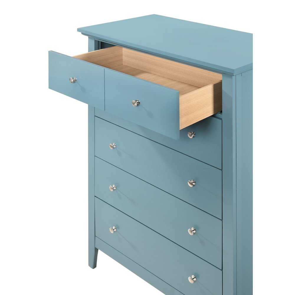 Glory Furniture Hammond Chest in Teal Color. Picture 3
