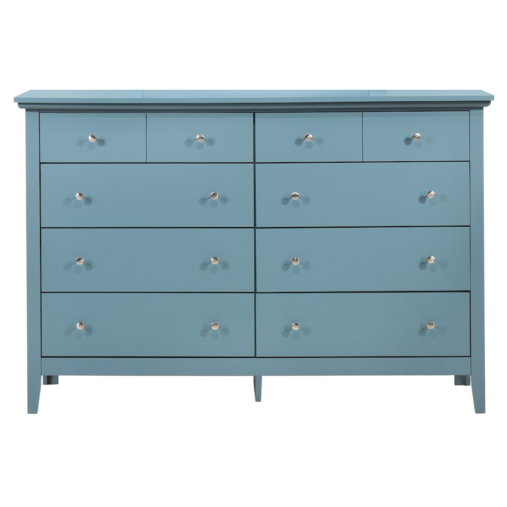 Glory Furniture Hammond Dresser in Teal Color. Picture 3