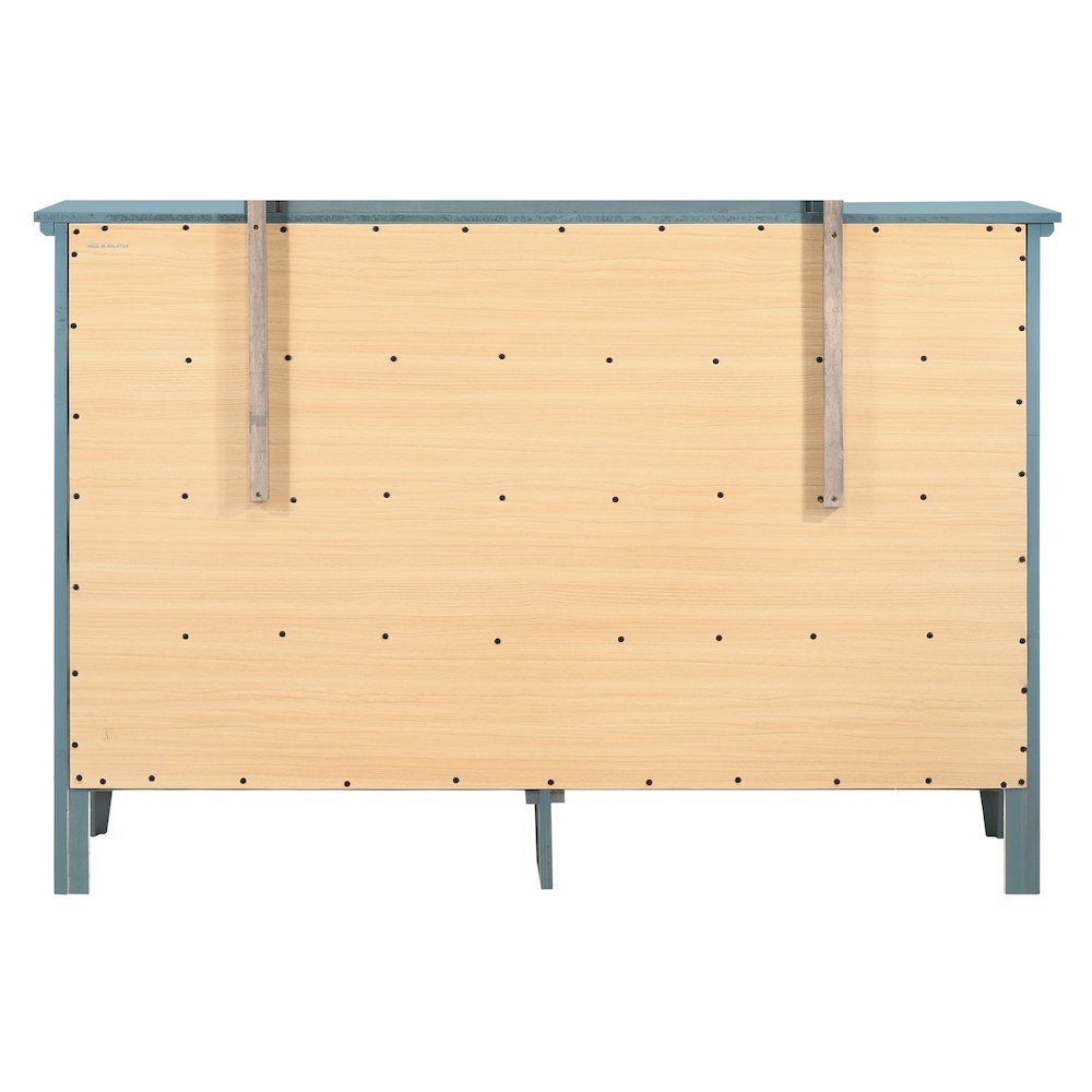 Glory Furniture Hammond Dresser in Teal Color. Picture 5