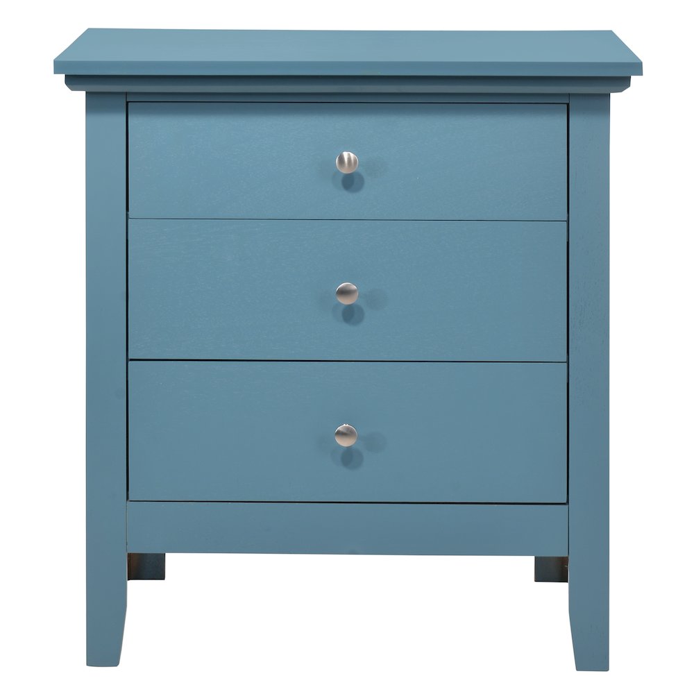 Glory Furniture Hammond Night Stand in Teal Color. Picture 2