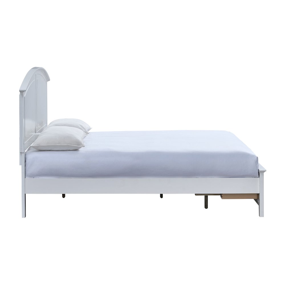 Glory Furniture Hammond King Bed, White Color. Picture 3