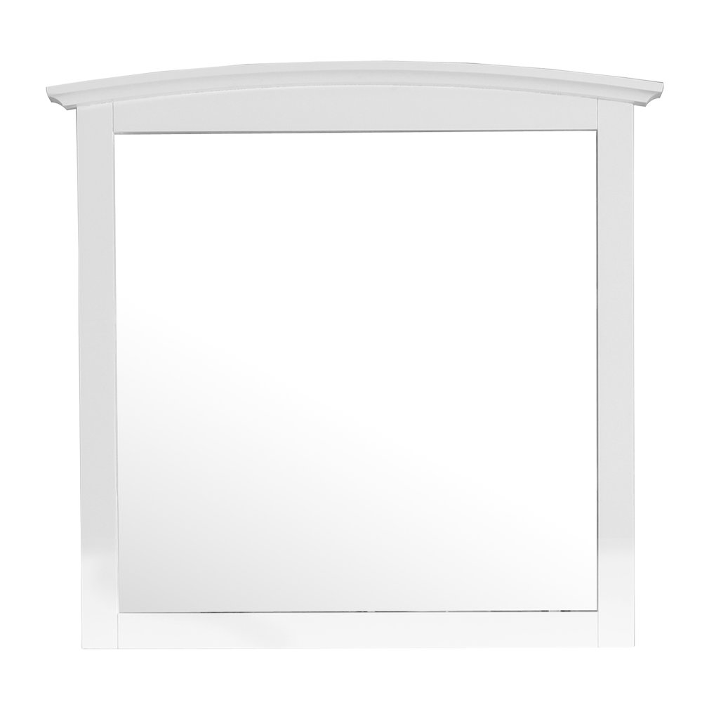 Glory Furniture Hammond   Arched Dresser Mirror, White. Picture 3