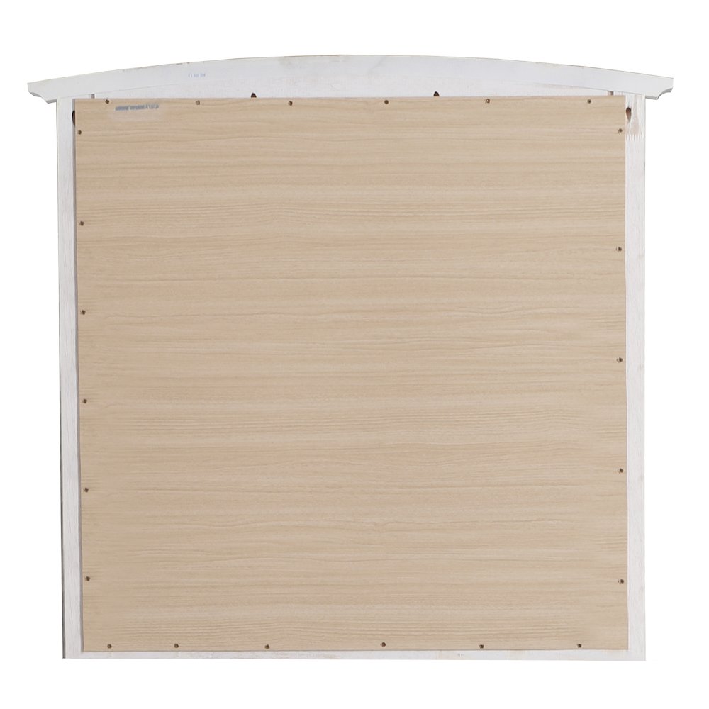 Glory Furniture Hammond   Arched Dresser Mirror, White. Picture 5
