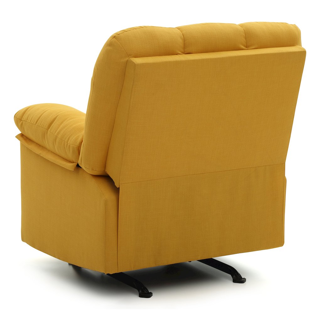 Glory Furniture Cindy Rocker Recliner in Yellow Color. Picture 5