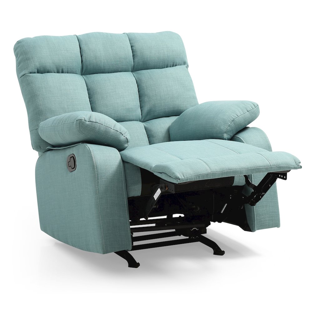 Glory Furniture Cindy Recliner in Teal Color. Picture 1