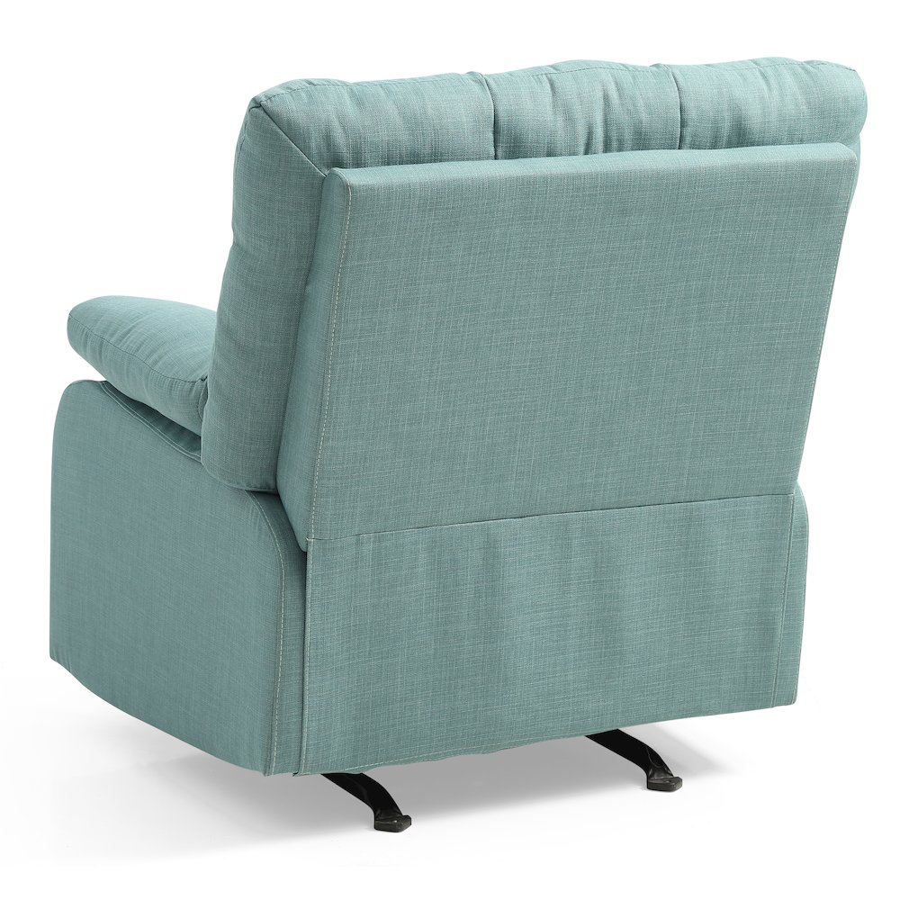 Glory Furniture Cindy Recliner in Teal Color. Picture 5