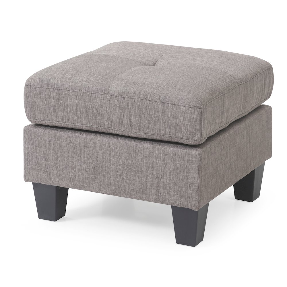 Glory Furniture Newbury Ottoman in Gray Color. Picture 2