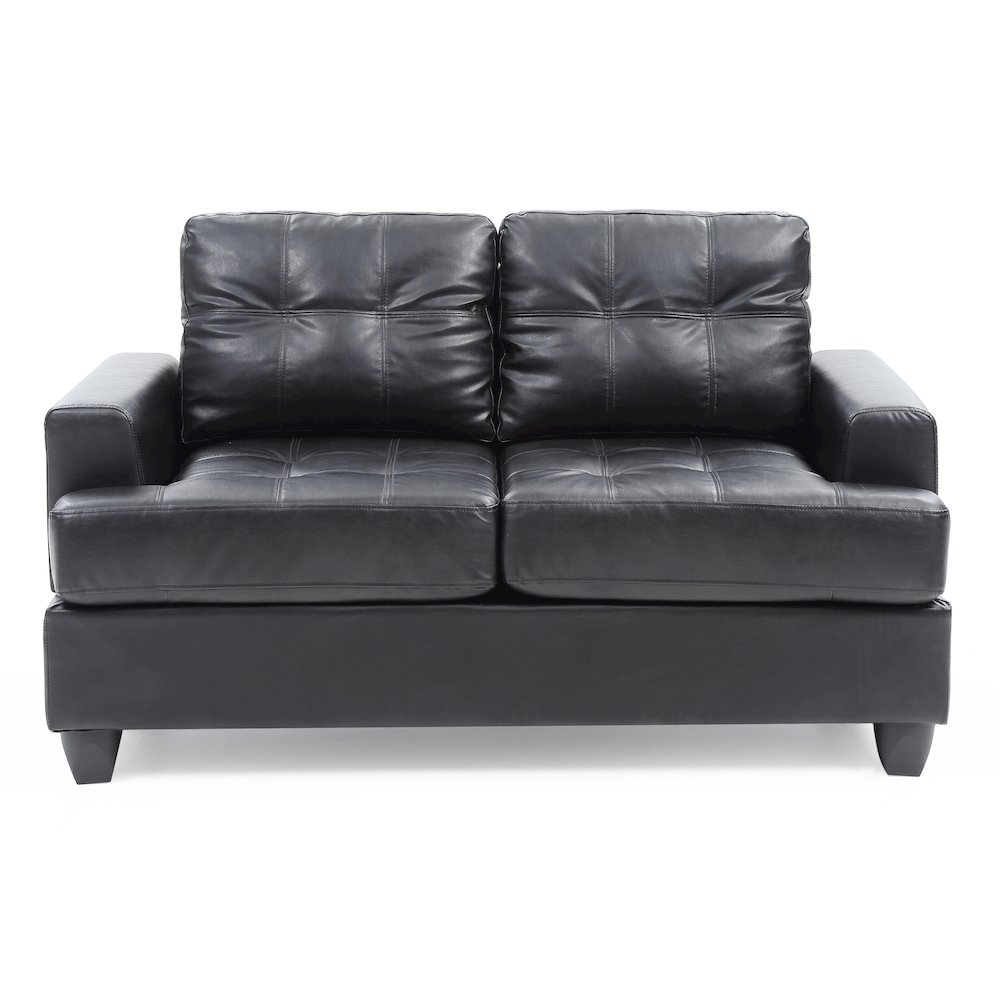 Glory Furniture Sandridge Loveseat in Black Color. Picture 2
