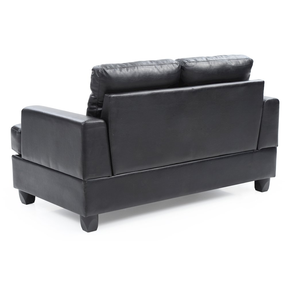 Glory Furniture Sandridge Loveseat in Black Color. Picture 4