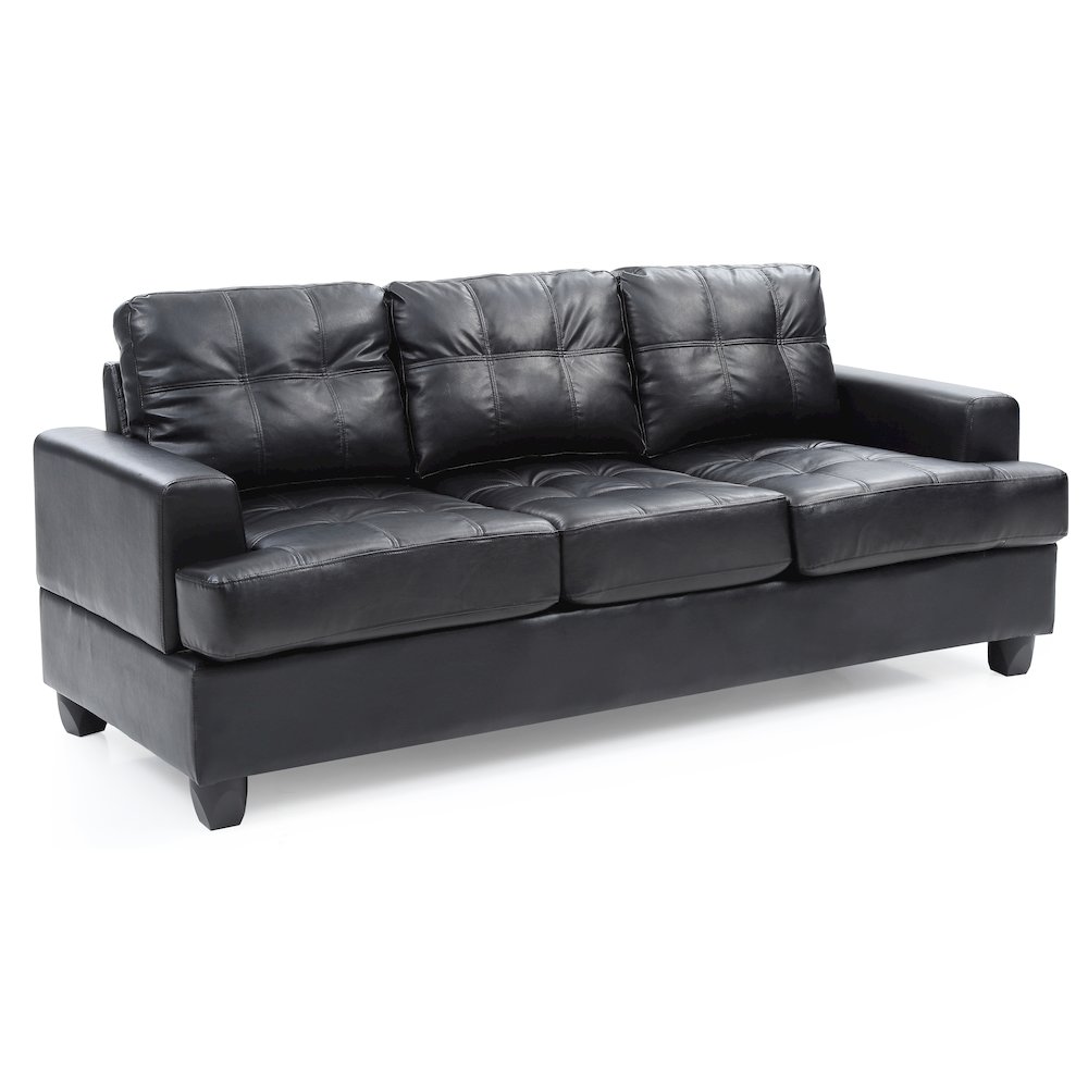 Glory Furniture Sandridge Sofa in Black Color. Picture 1