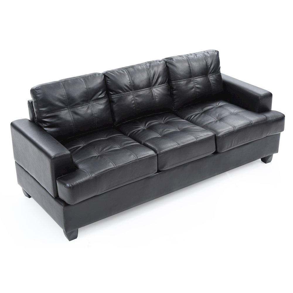 Glory Furniture Sandridge Sofa in Black Color. Picture 3