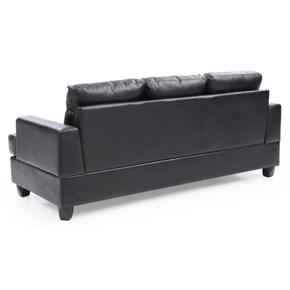 Glory Furniture Sandridge Sofa in Black Color. Picture 4