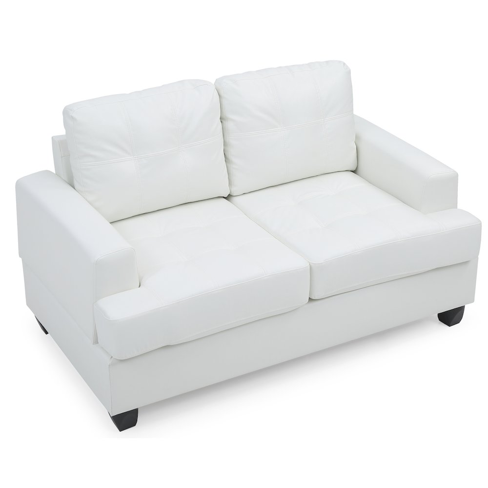 Glory Furniture Sandridge Loveseat in White Color. Picture 3