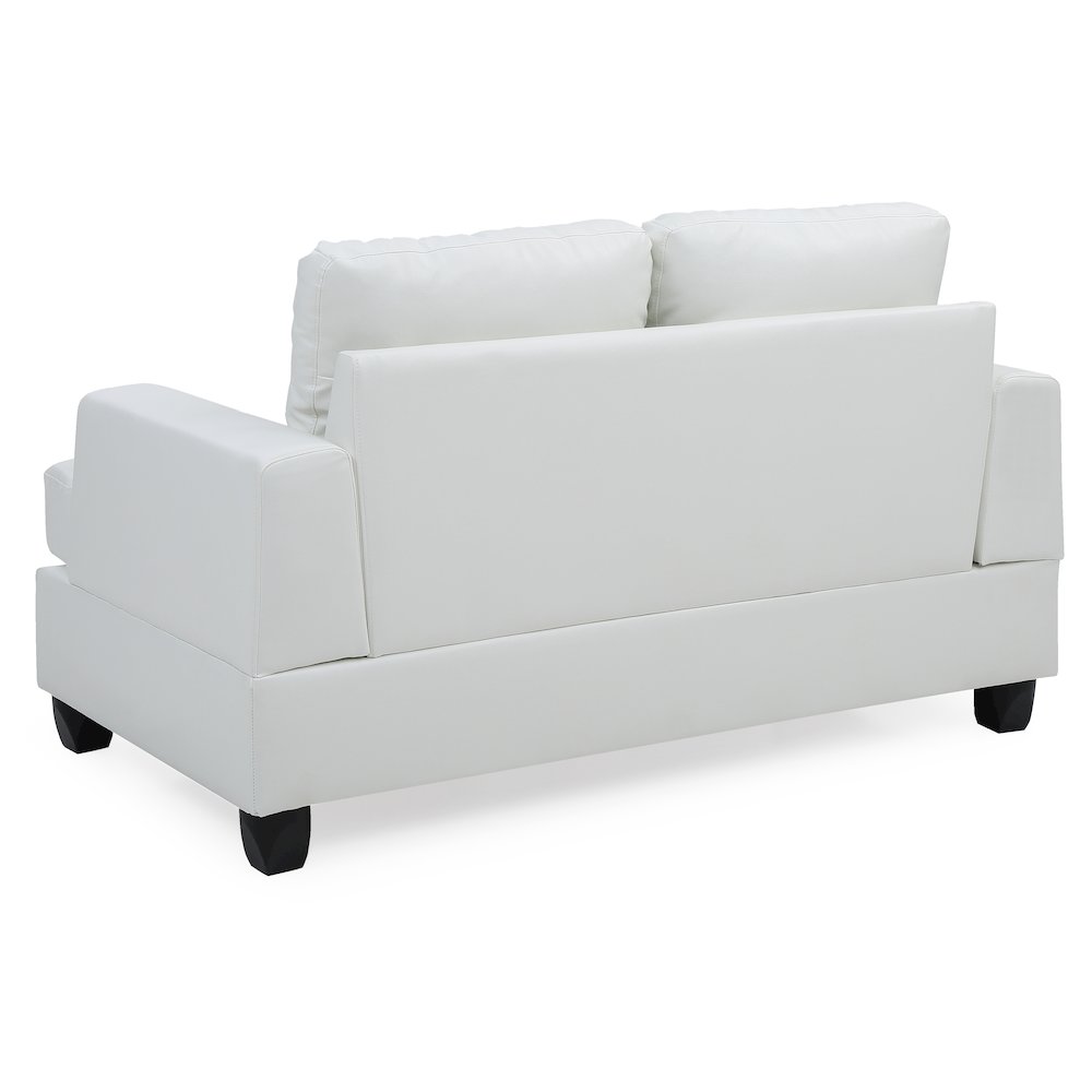 Glory Furniture Sandridge Loveseat in White Color. Picture 4