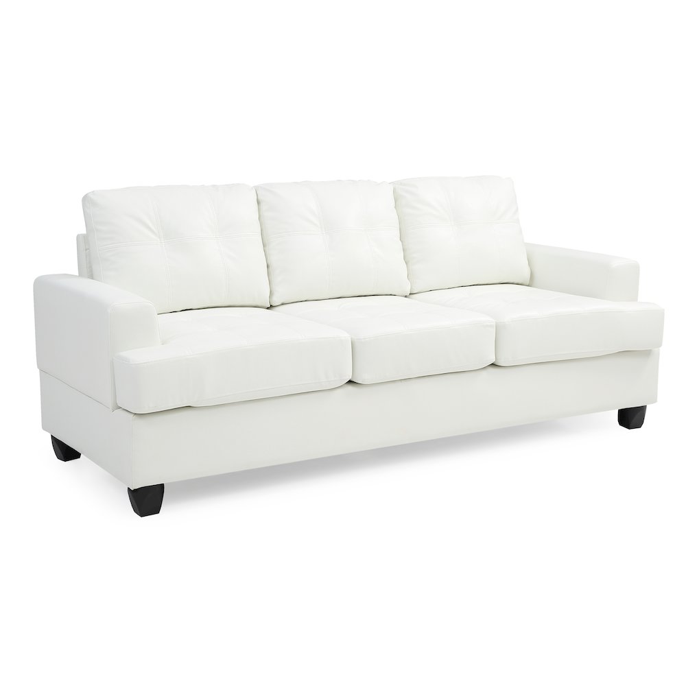 Glory Furniture Sandridge Sofa in White Color. Picture 2