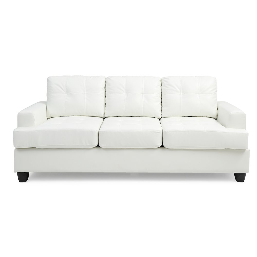 Glory Furniture Sandridge Sofa in White Color. Picture 1