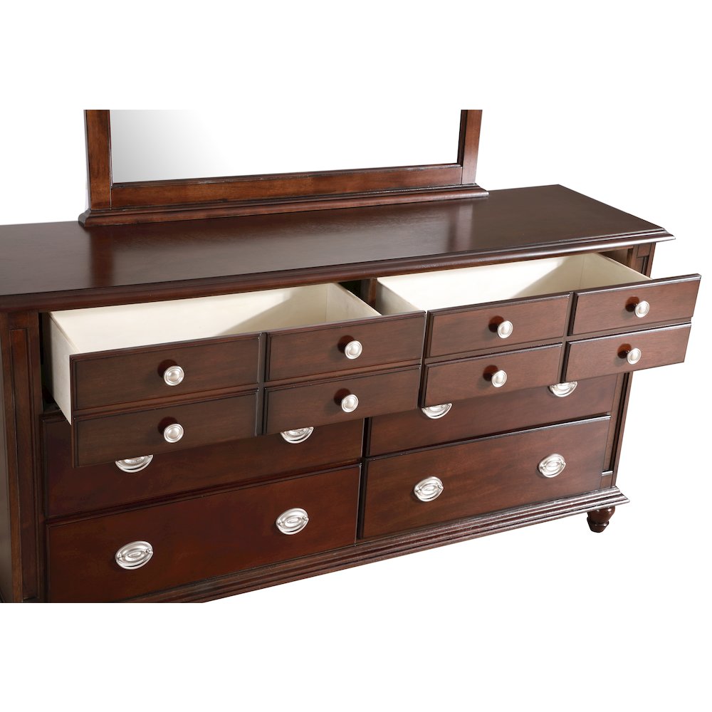 Glory Furniture Summit Dresser in Cappuccino Color. Picture 3