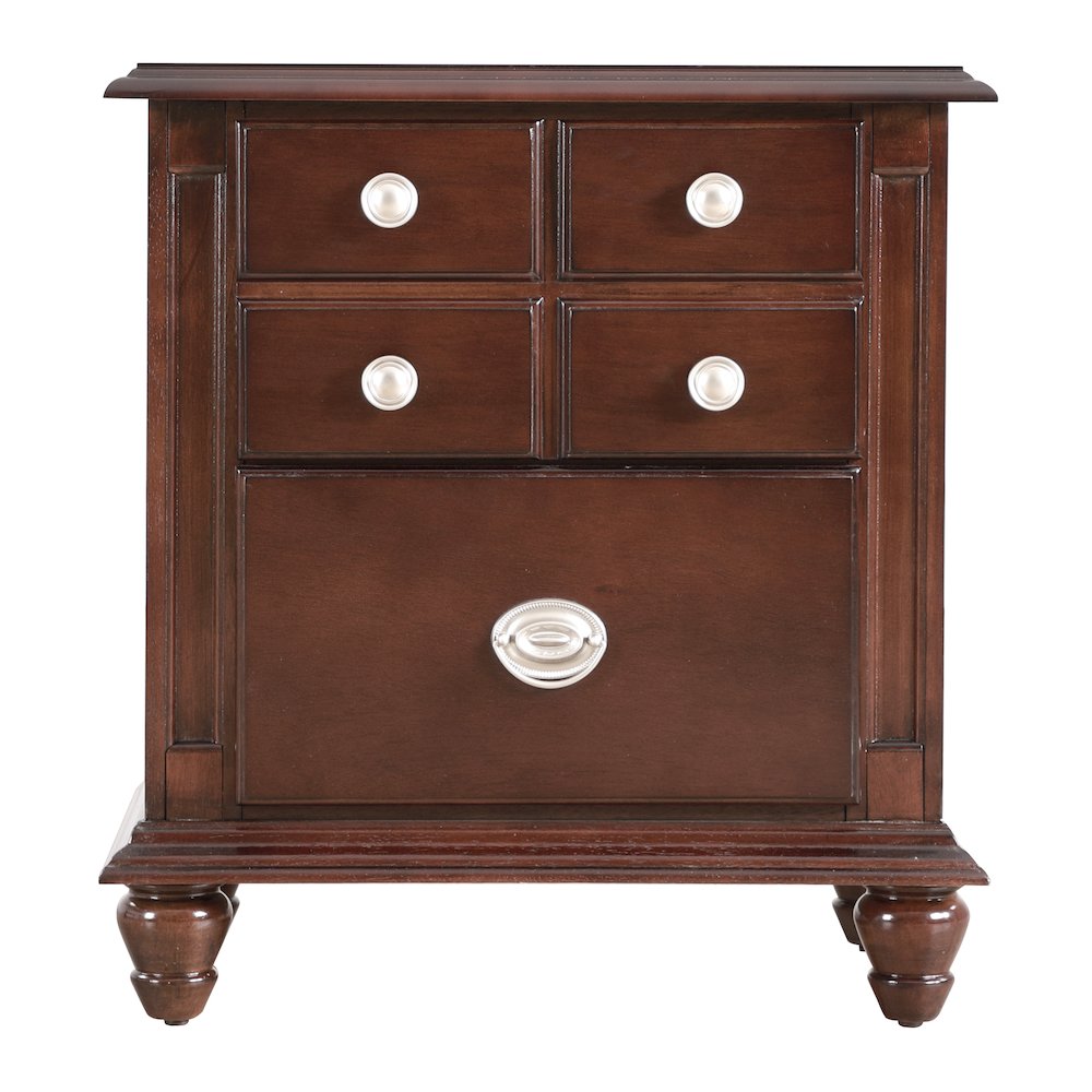 Glory Furniture Summit Night Stand in Cappuccino Color. Picture 2