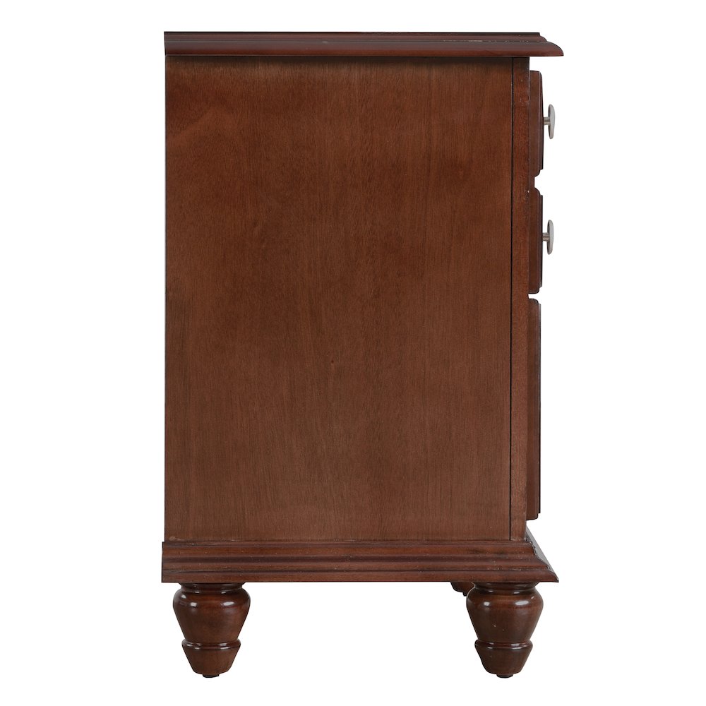 Glory Furniture Summit Night Stand in Cappuccino Color. Picture 5