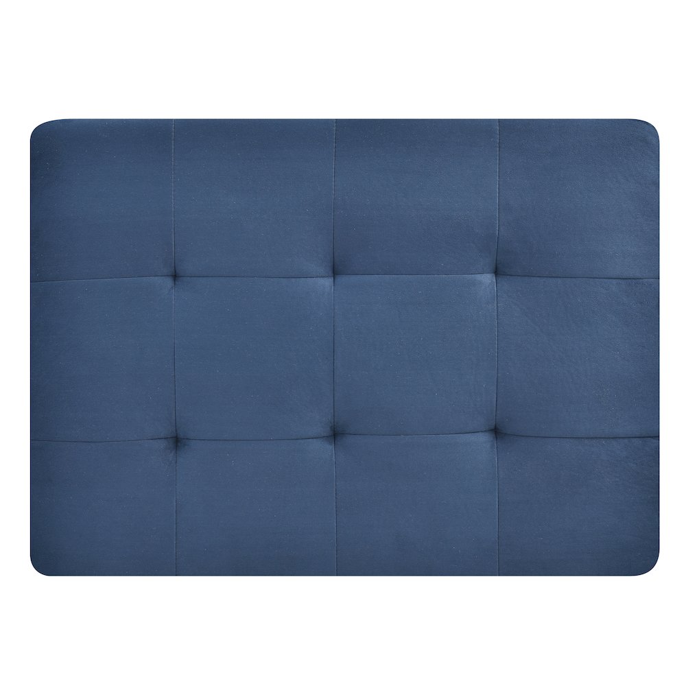 Glory Furniture Malone Ottoman in Navy Blue Color. Picture 5