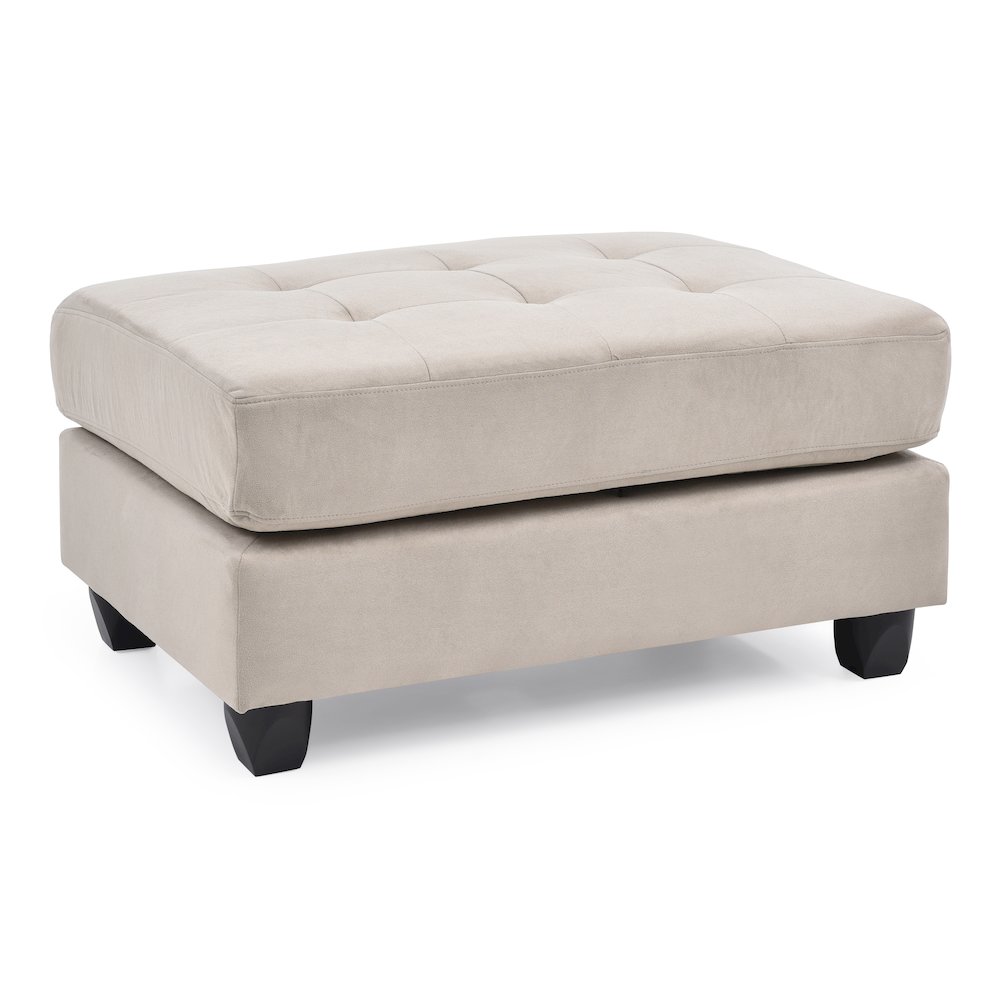 Glory Furniture Malone Ottoman in Vanilla Color. Picture 2