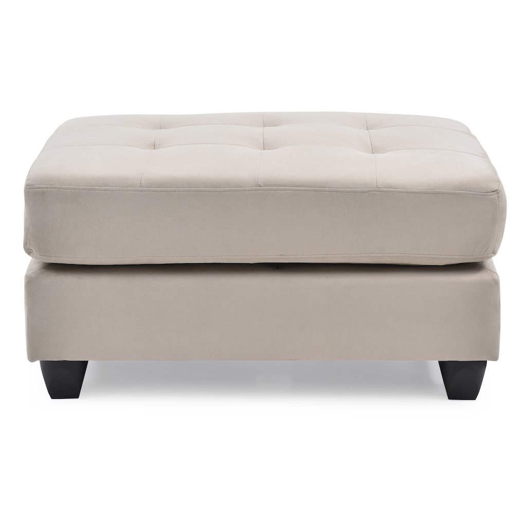 Glory Furniture Malone Ottoman in Vanilla Color. Picture 3