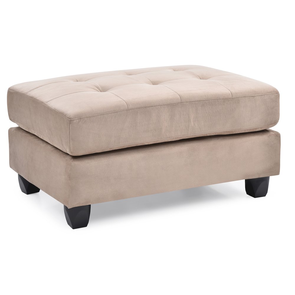 Glory Furniture Malone Ottoman in Mocha Color. Picture 2