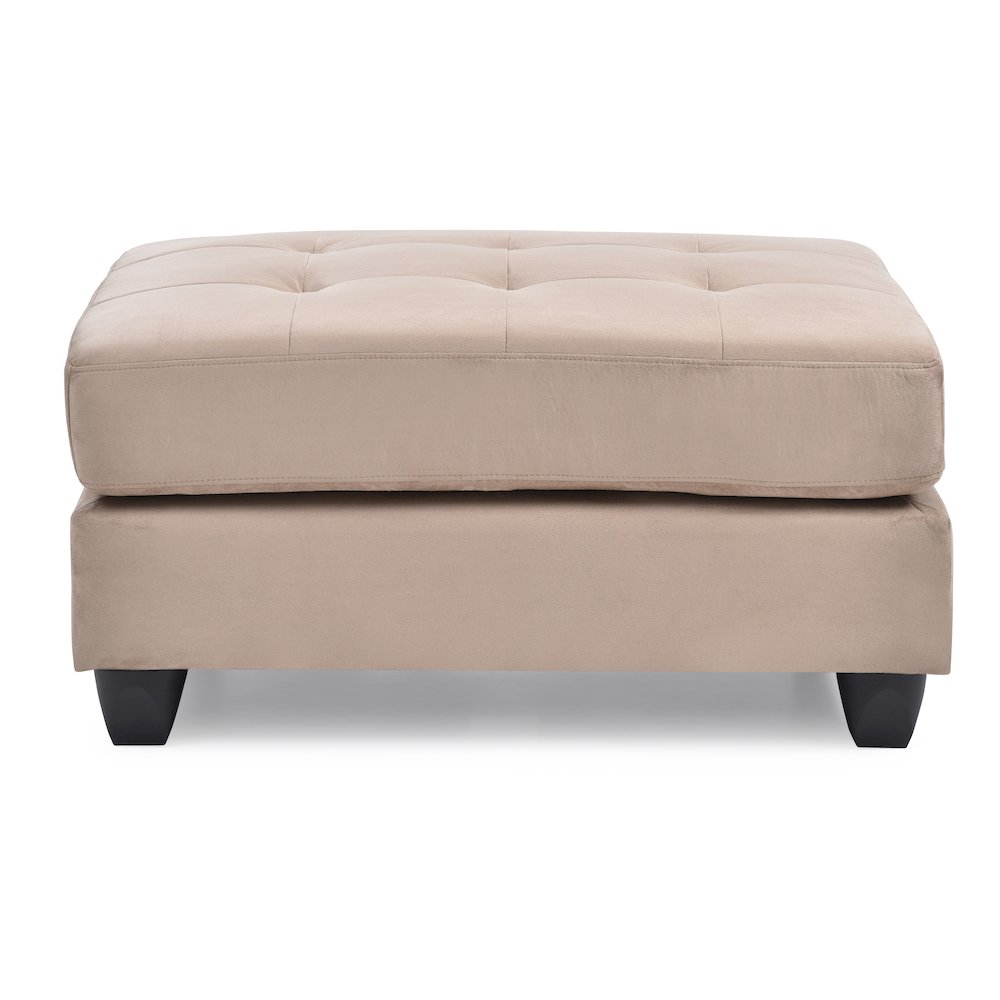 Glory Furniture Malone Ottoman in Mocha Color. Picture 3