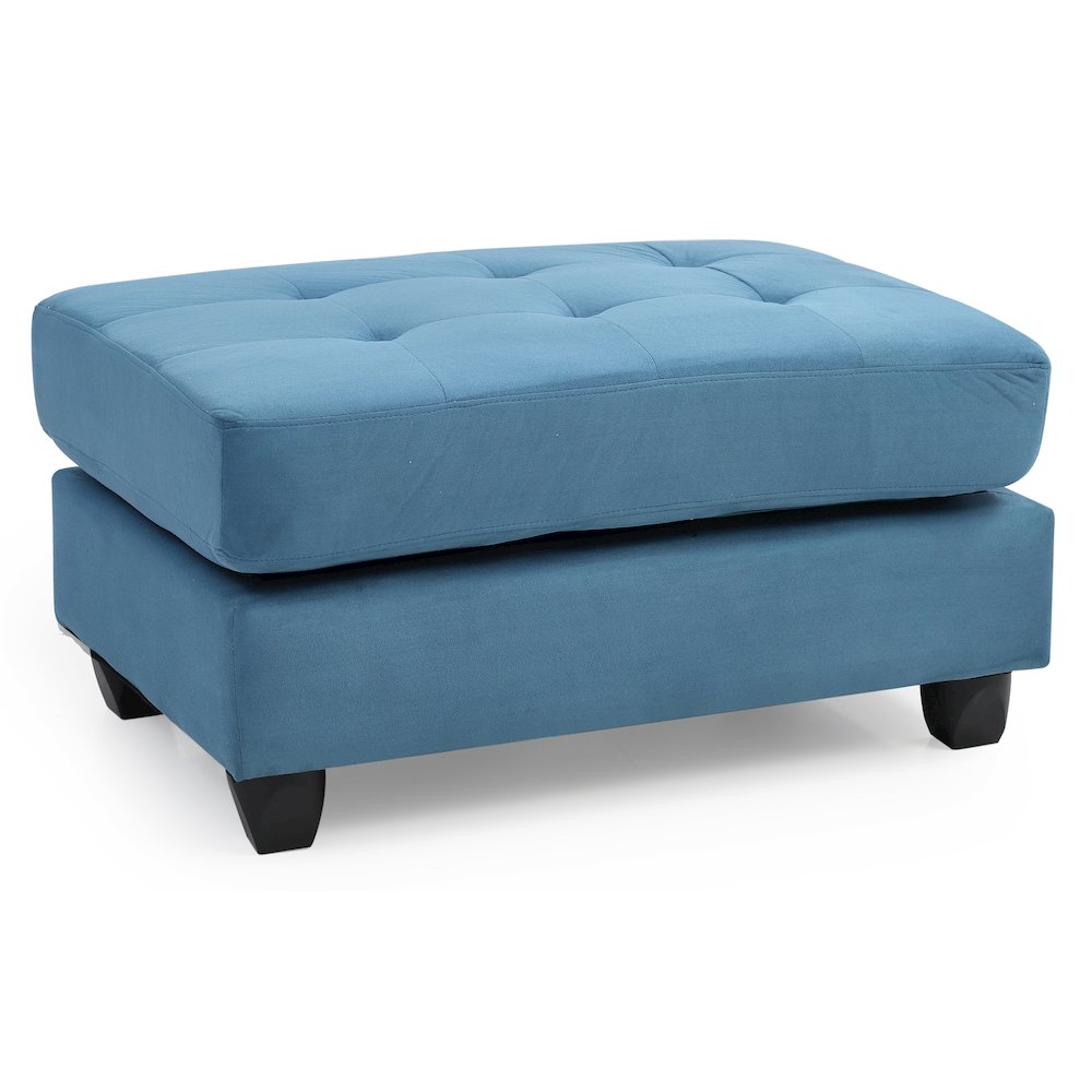Glory Furniture Malone Ottoman in Aqua Color. Picture 2