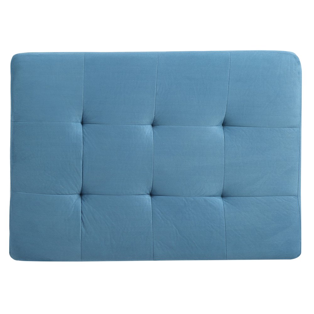 Glory Furniture Malone Ottoman in Aqua Color. Picture 5