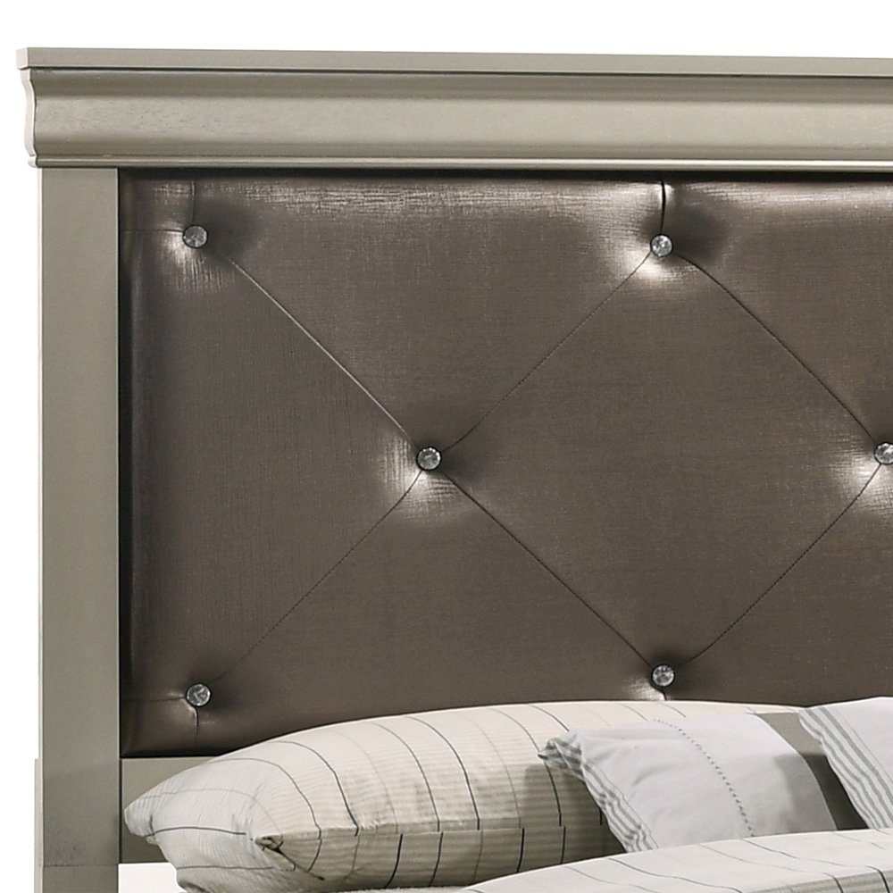 Glory Furniture Lorana Queen Bed in Champagne Color. Picture 2