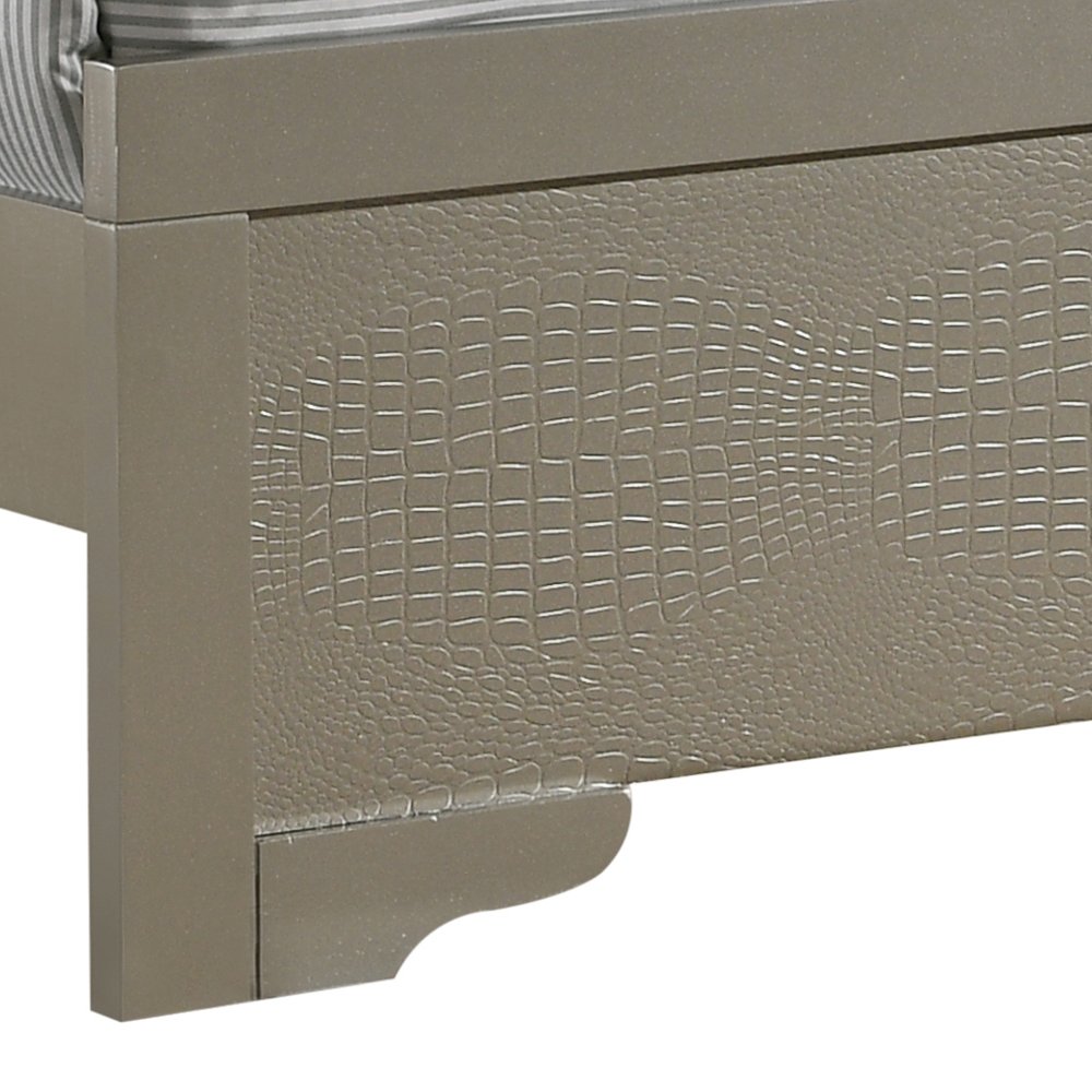 Glory Furniture Lorana Twin Bed in Champagne Color. Picture 3