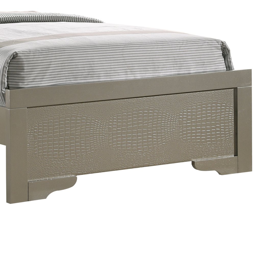 Glory Furniture Lorana Twin Bed in Champagne Color. Picture 6