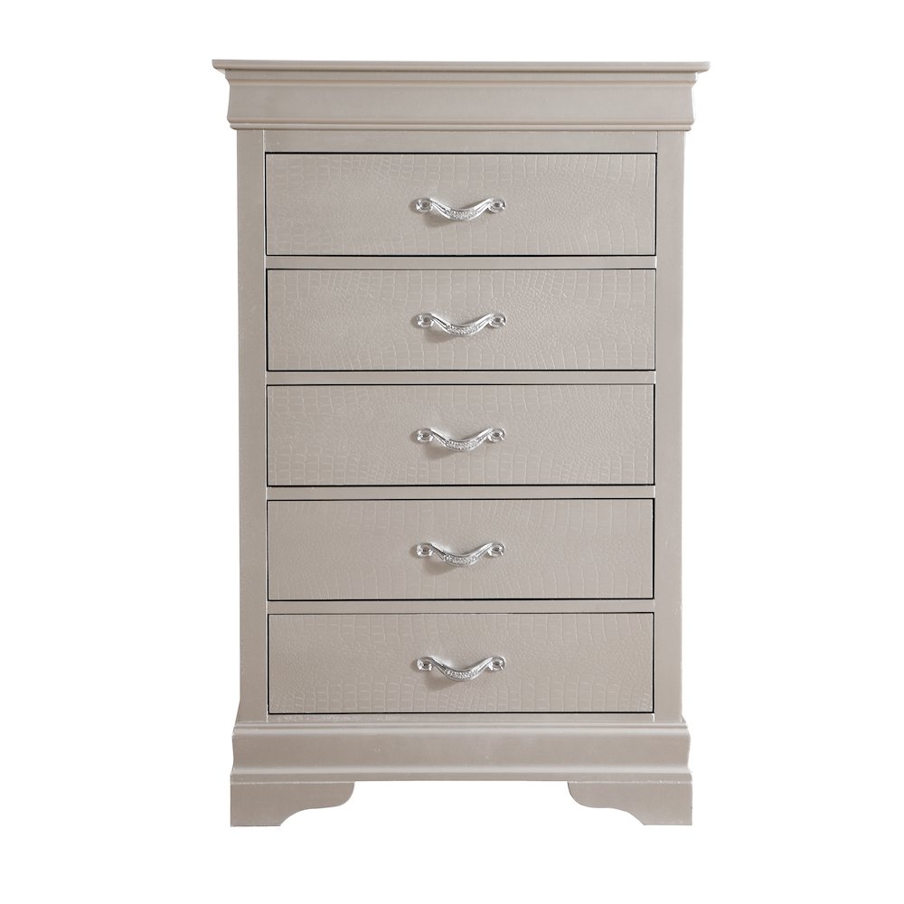 Glory Furniture Lorana Chest in Champagne Color. Picture 1