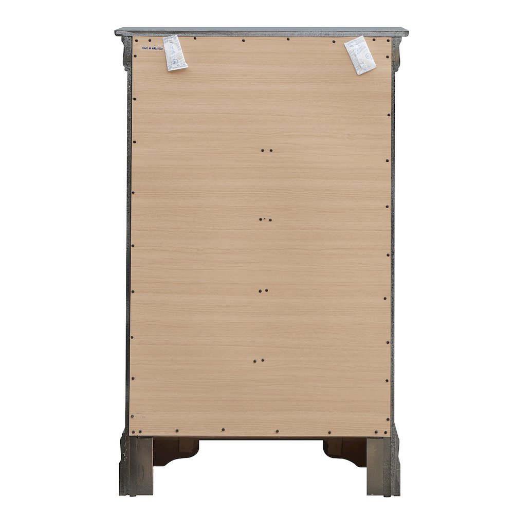 Glory Furniture Lorana Chest in Metalic Black Color. Picture 4