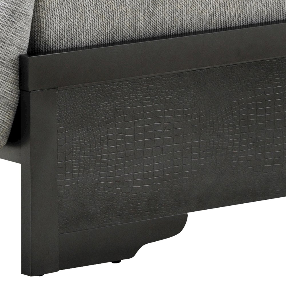 Glory Furniture Lorana Twin Bed in Metalic Black Color. Picture 6