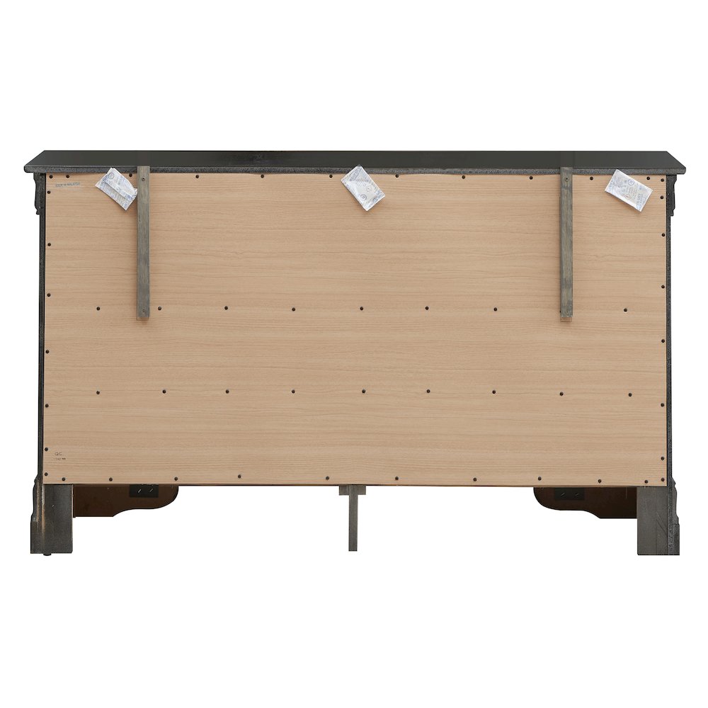 Glory Furniture Lorana Dresser in Metalic Black Color. Picture 4
