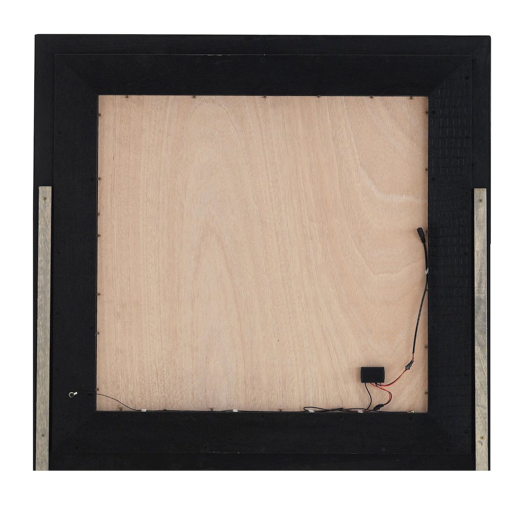Glory Furniture Lorana Mirror in Metalic Black Color. Picture 10