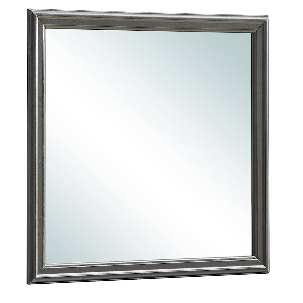 Glory Furniture Lorana Mirror in Metalic Black Color. Picture 2