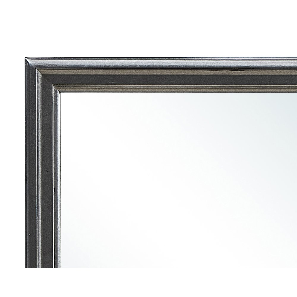 Glory Furniture Lorana Mirror in Metalic Black Color. Picture 4
