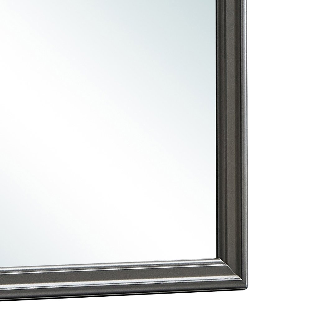 Glory Furniture Lorana Mirror in Metalic Black Color. Picture 5