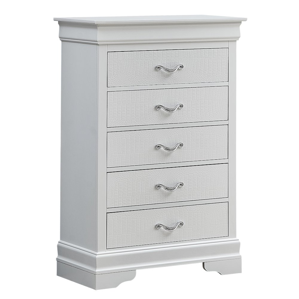 Glory Furniture Lorana Chest in White Color. Picture 1