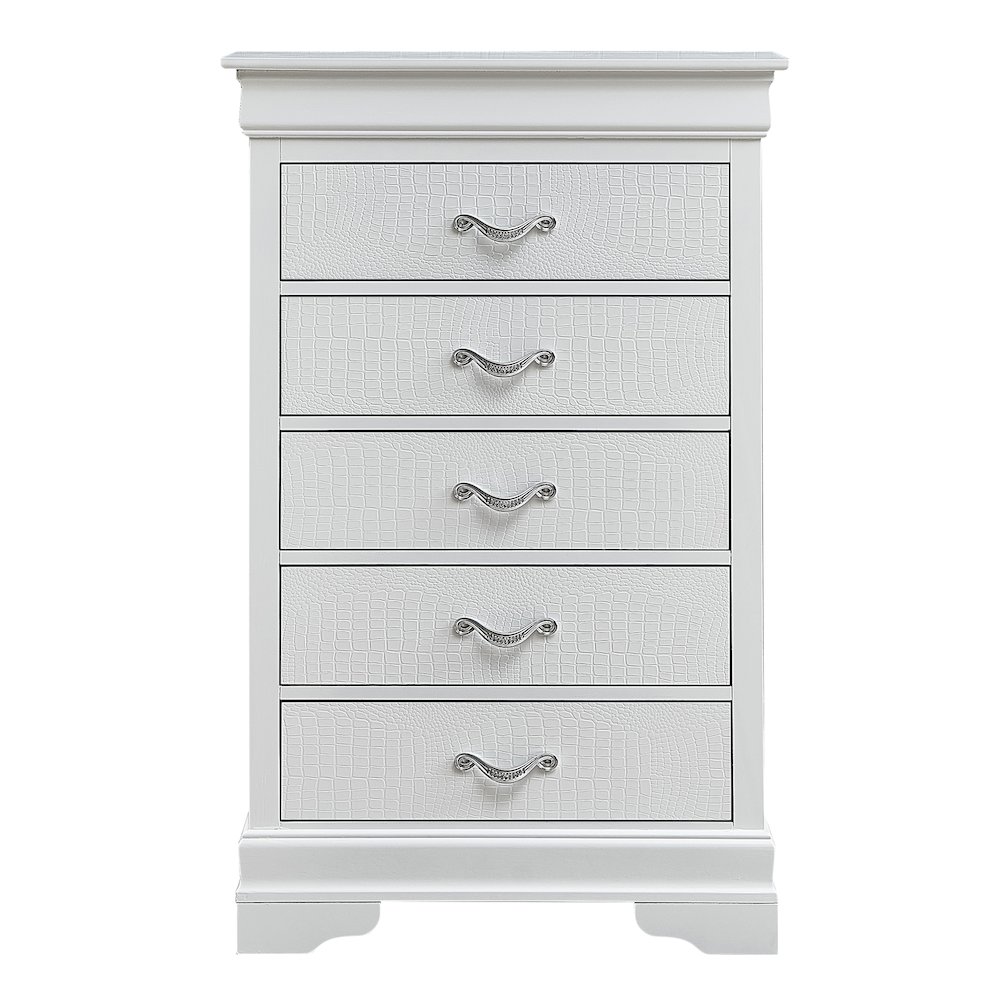 Glory Furniture Lorana Chest in White Color. Picture 4
